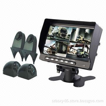 Durable Car Reversing Camera System with 7-inch Digital LCD Quad Monitor&Car Backup Cameras